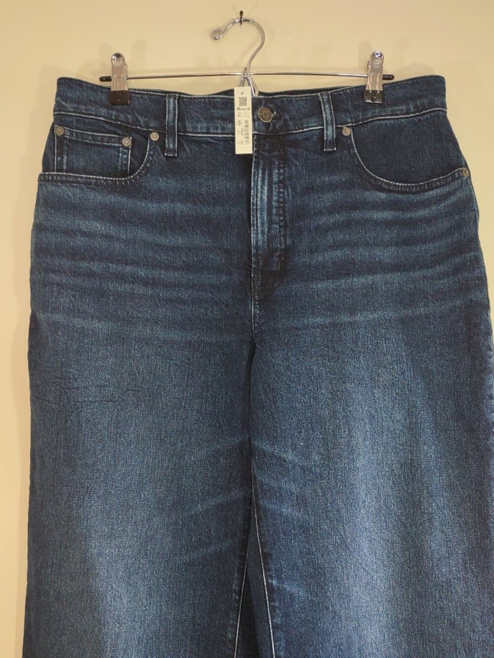NWT Madewell The Perfect Vintage Jean Wide-Leg Medium-Dark Wash Size 31 - Picture 9 of 10